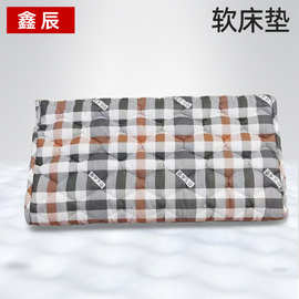 厂家批发学校宿舍薄款1米2单人床垫学生寝室软床垫家用化纤床垫