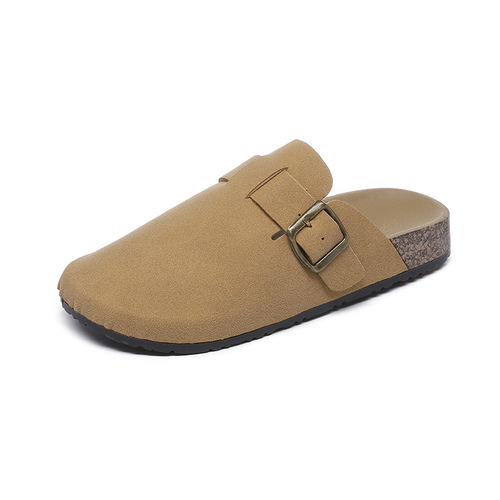 Birken shoes, platform soles, women's spring and autumn new style, semi-drag, and slip-on shoes, women's Birken shoes, retro