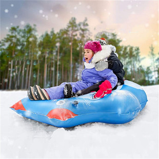 Manufacturers supply PVC thickened foldable cold-resistant inflatable penguin ski ring children's outdoor sports ski mat