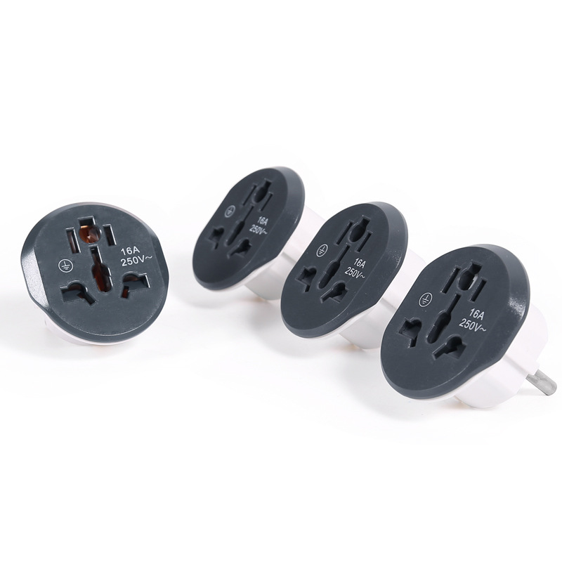 Adaptador de Enchufe Estándar Europeo para Suministro Transfronterizo, Convertidor de Enchufe Estándar Europeo, Enchufe Estándar para Francia, Corea y Rusia