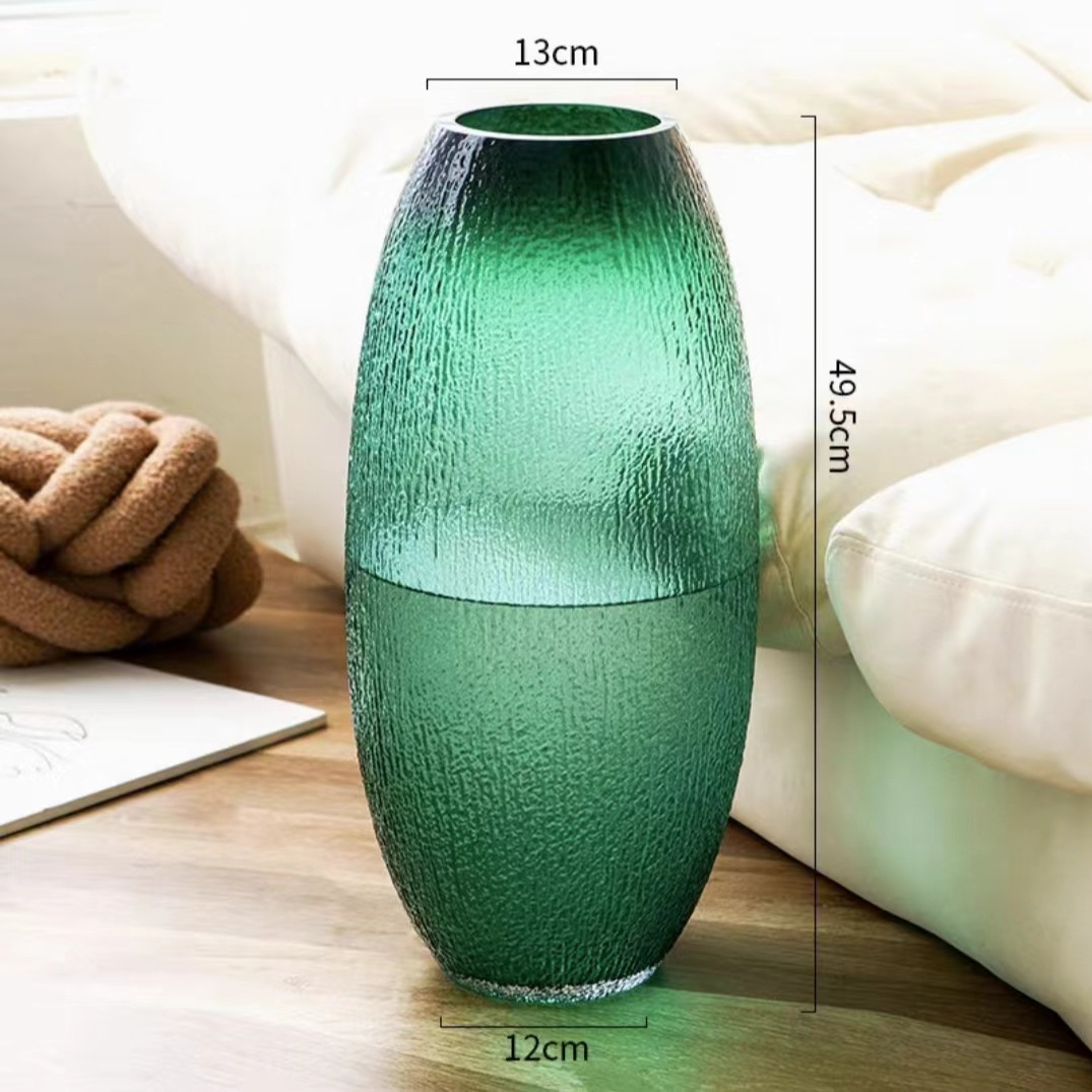 Botílica de vidrio Bodhisattva agua botánica rica bambú borracho reloj colgante de madera para el hogar decorados de flores hechos a mano