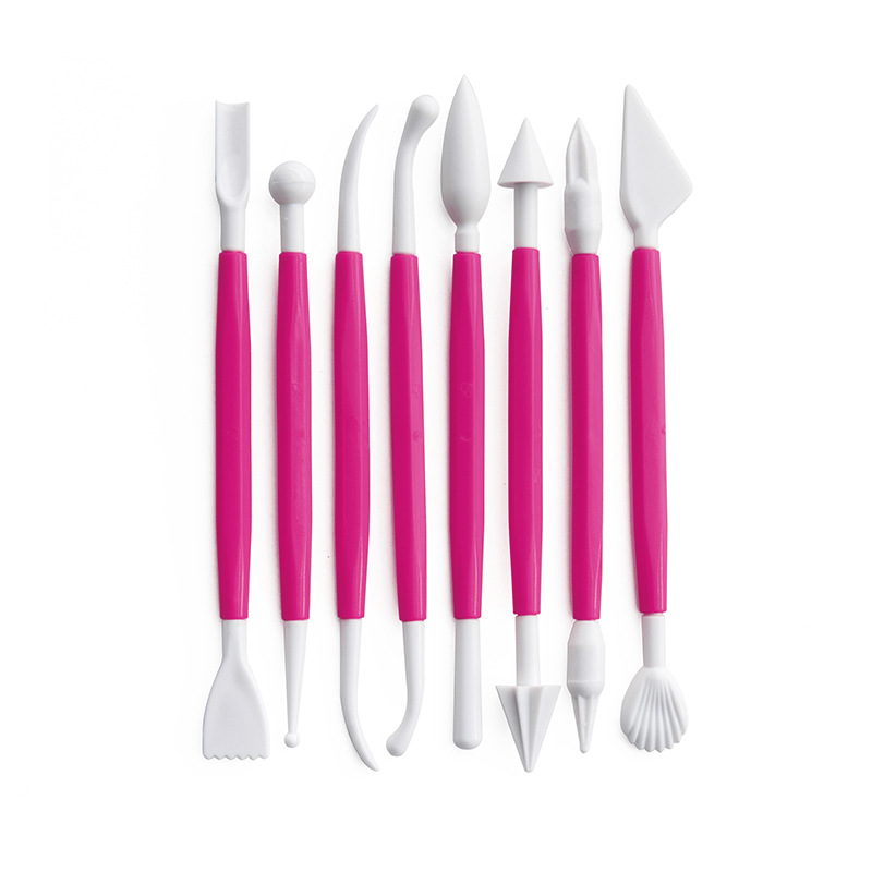 Transfronterizo de acrílico transparente de barro tablero de presión palo rodante arcilla plana frotamiento tira marioneta herramienta de producción hecha a mano