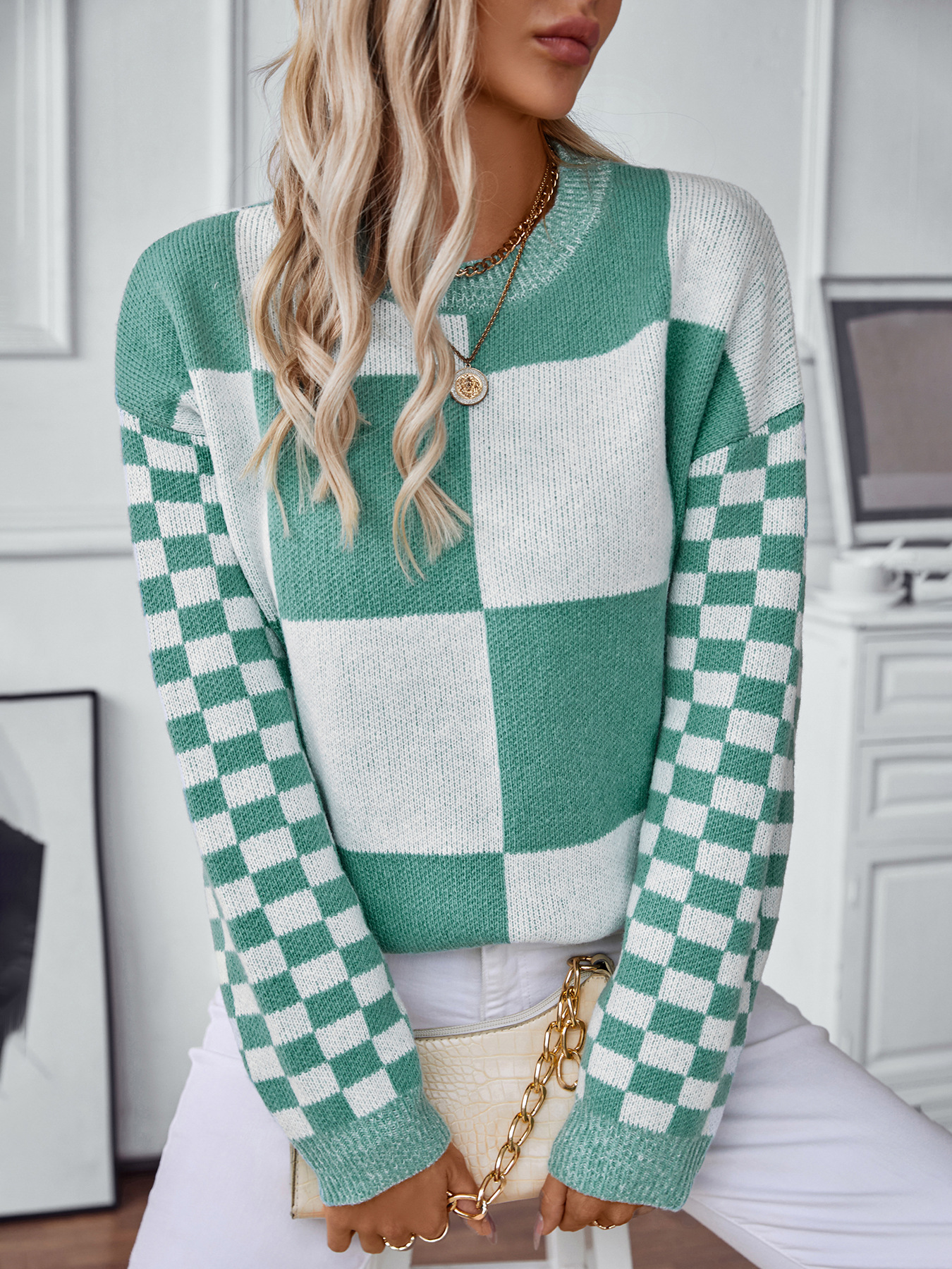Retro Pixel Letters Pullover 5
