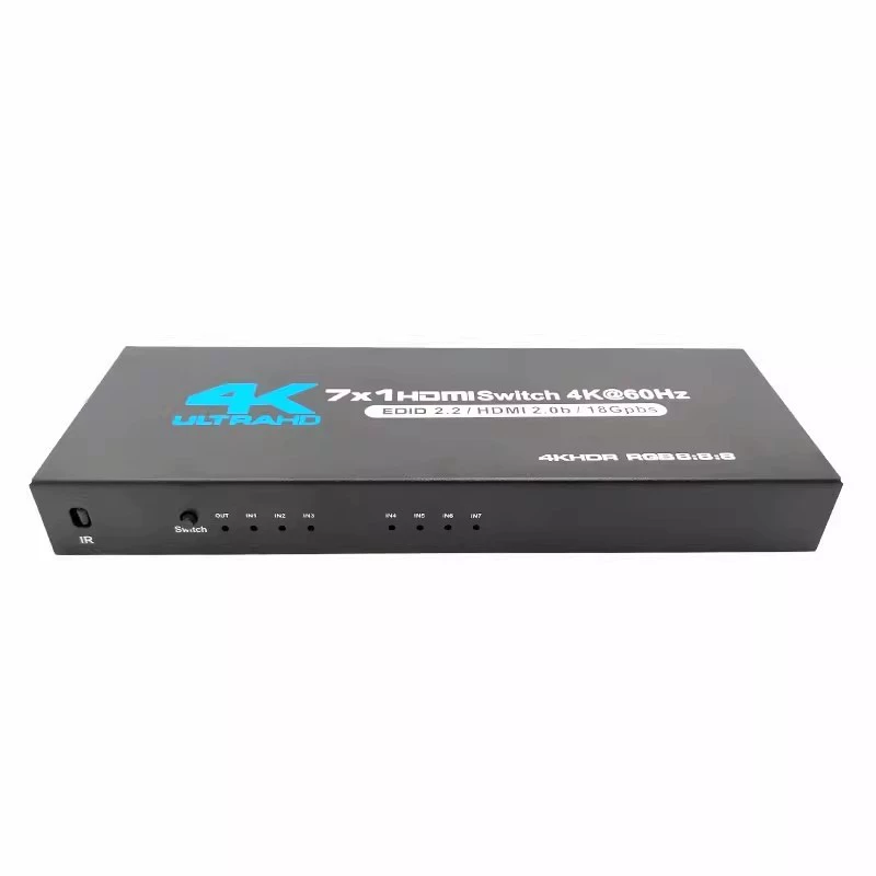 4k60Hz2.0b version hdmi switch 7 in 1 out computer ps5 branch HDR switching multi-interface HDR compatible