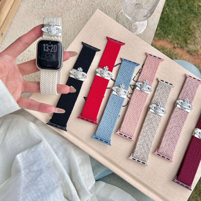 Queen Mother's Woven Magnetic Buckle Watch Strap Is Suitable for Apple Watch56789S10 Watch Strap Apple Watch Strap Queen Mother's Woven Magnetic Buckle Watch Strap Is Suitable for Apple Watch56789S10 Watch Strap Apple Watch Strap