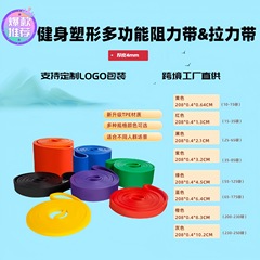 ヒップトレーニング用のクロスボーダーTPE弾性バンド、レッグトレーニング用のレジスタンスバンド、フィットネスダンスクラス用のレジスタンスサークル、ヨガテンションバンド