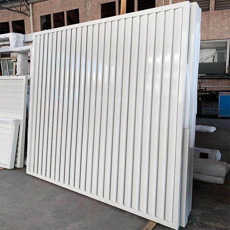 Aluminum alloy louver privacy fence villa courtyard community aluminum art isolation fence garden balcony protective fence Aluminum alloy louver privacy fence villa courtyard community aluminum art isolation fence garden balcony protective fence