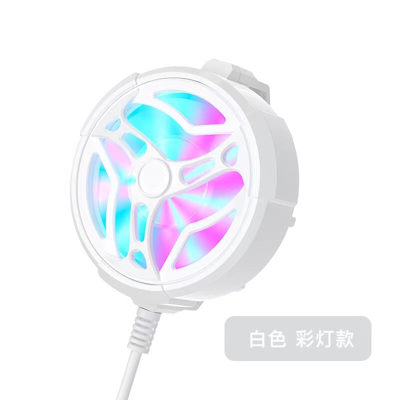 源工場の新型の電気競争の携帯電話のラジエーターのバッククリップの風と冷たい温度を下げるキャスターの王者はニワトリを食べて持続的に温度を下げることができます。|undefined