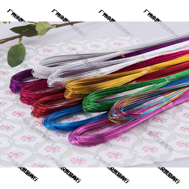 彩色包塑软铁丝手工diy材料 22号丝网花造型花艺材料 手工