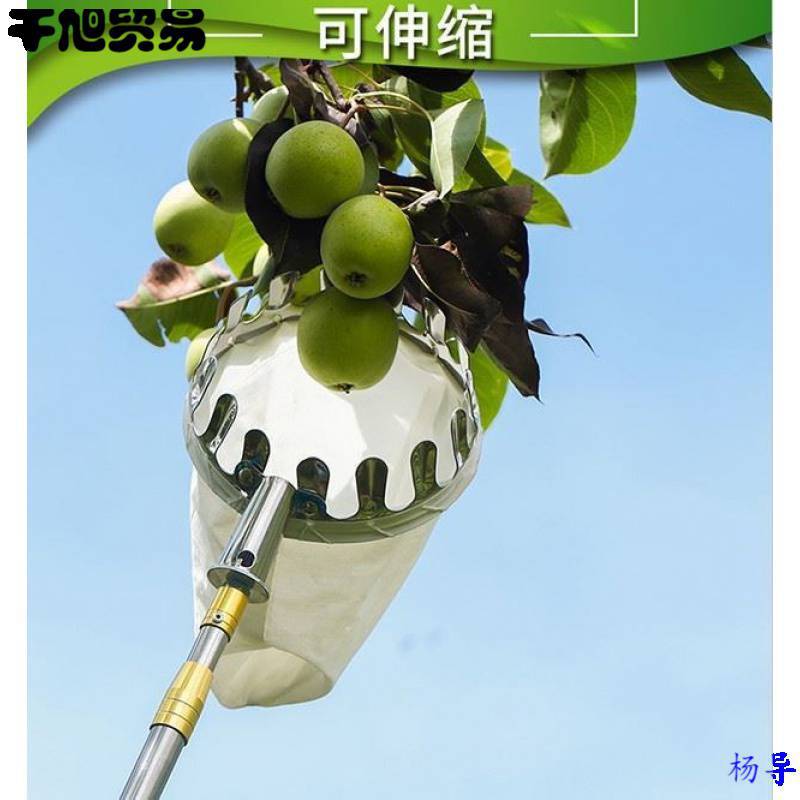 杨梅钩子神器果园杆子摘果器工具收缩钩子采摘水果配件高空农场