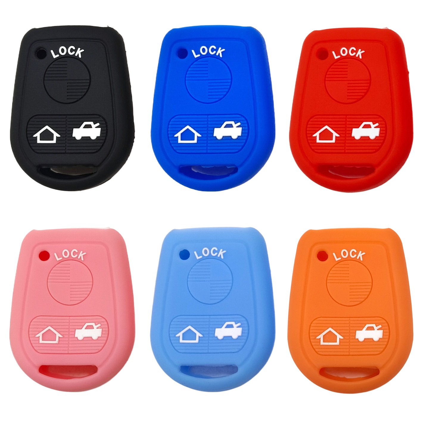 适用老款宝马Z4 E34 E38 Z3直板钥匙套 3系5系直板3键硅胶钥匙套