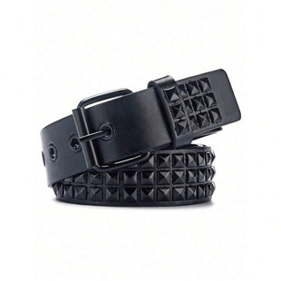 M 20121 Rivet pyramid metal belt �Tᔽ���������Ƥ���羳