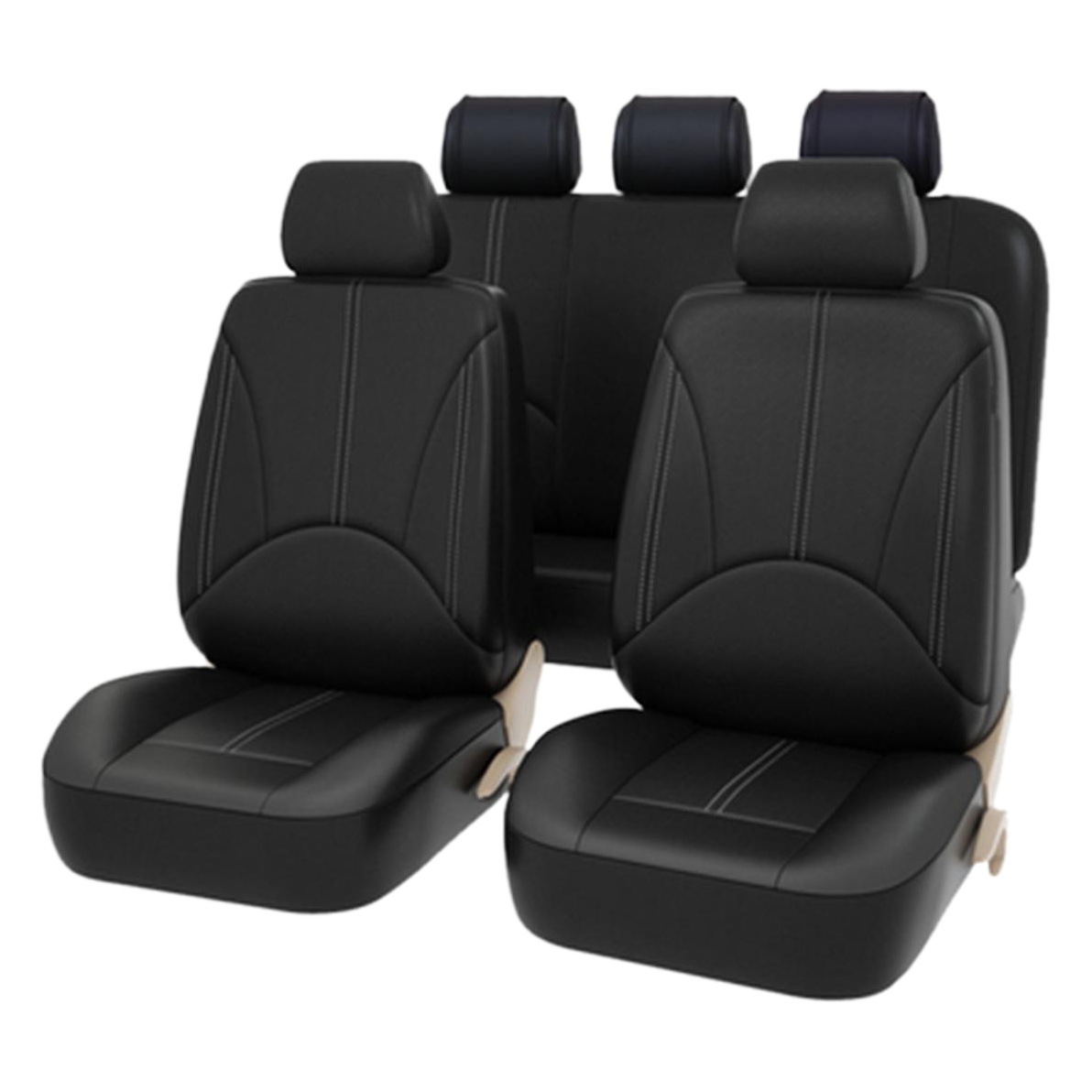 Mexican Amazon Pu Leather Export Car Seat Covers, Artificial Leather, Universal for All Seasons, Suitable for Five-Seater Cars