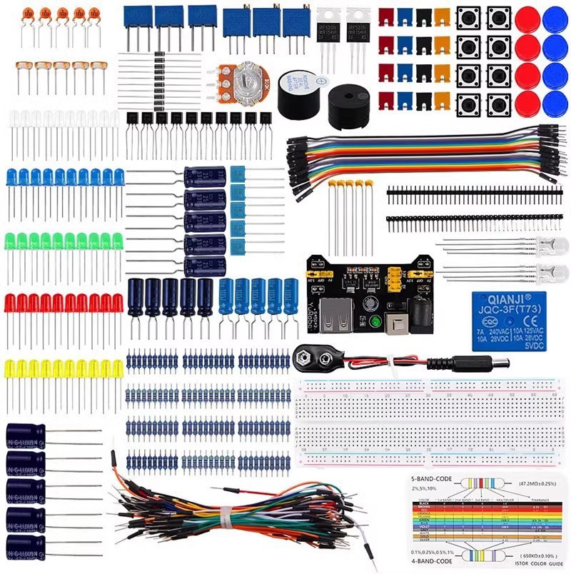 New 830 Hole Kit Suitable for Uno R3 Beginner Kit Resistor Capacitor Diode Module 830 Holes