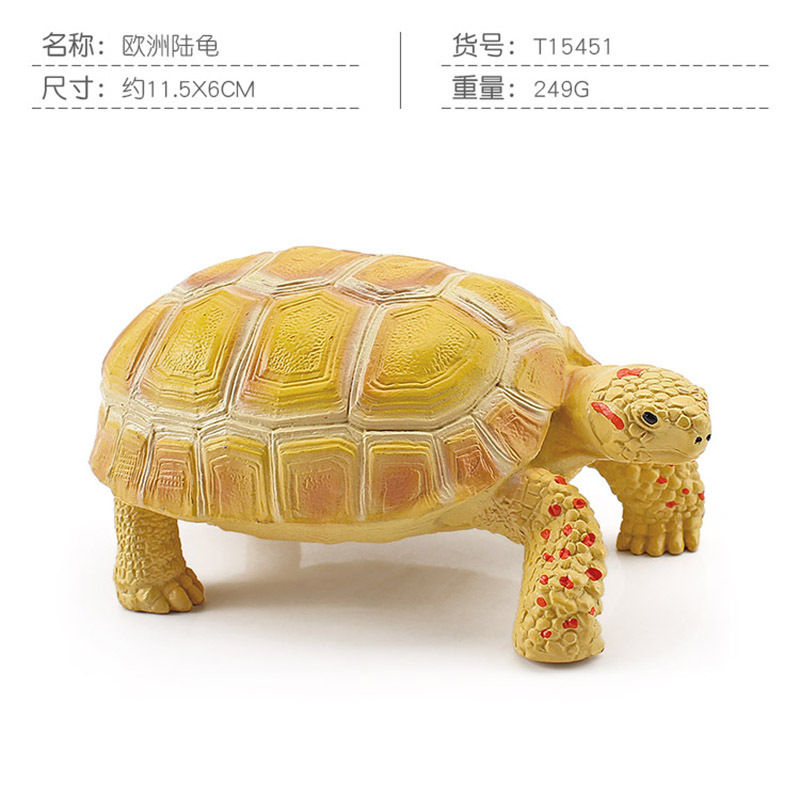 Transfronteriza Nueva simulación anfibio reptil modelo tierra tortuga elefante tortuga estrella tortuga estática decoración cognitiva decoración juguete