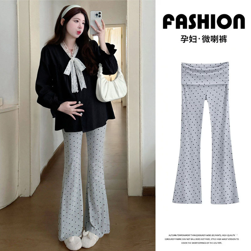 Maternity Pants for Outdoor Wear, Spring and Autumn Thin Flared Pants 2026, Plus Size, Petite, No Belly Support, Slimming Maternity Wear, Autumn Outfit Maternity Pants for Outdoor Wear, Spring and Autumn Thin Flared Pants 2026, Plus Size, Petite, No Belly Support, Slimming Maternity Wear, Autumn Outfit