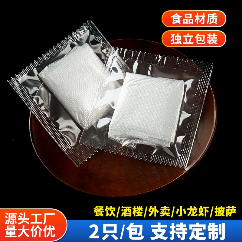 Толстые одноразовые перчатки Независимая небольшая упаковка для питания пищевых продуктов на вынос лобстер курица прозрачный pe коммерческая оптовая продажа