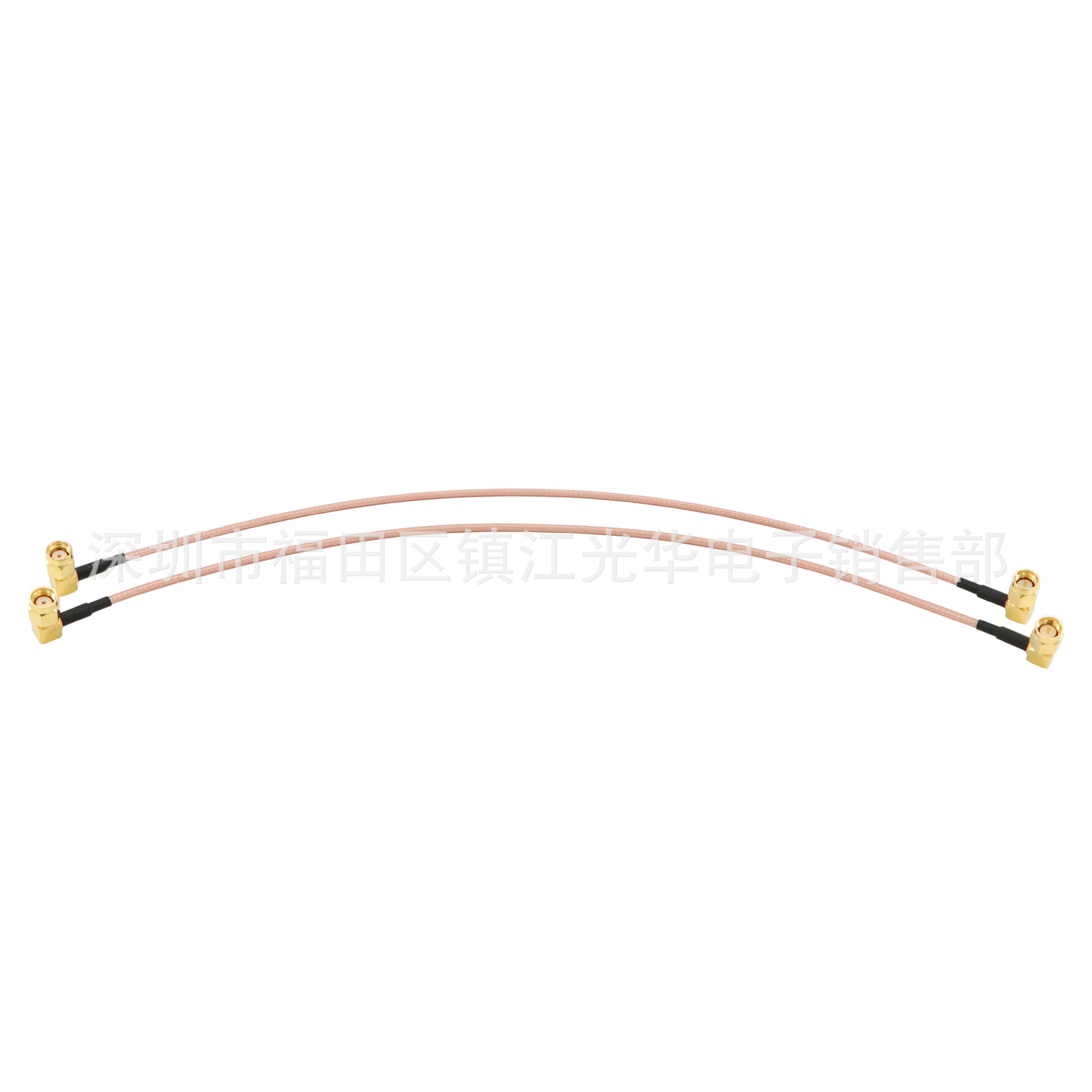 射频同轴连接器SMA弯公头母针转SMA弯公头接RG316线RPSMAJW/SMAJW