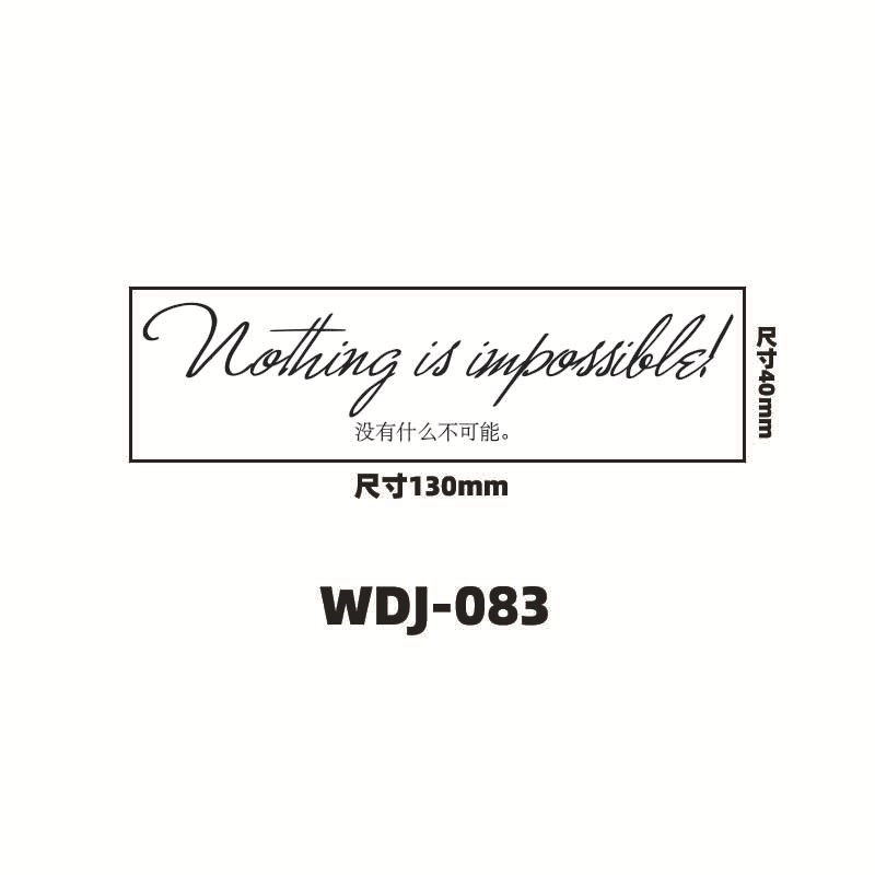 Jugo de hierbas pegatinas de tatuaje letras inglesas pegatinas de tatuaje de clavícula de la mano de espalda alta sensación impermeable a prueba de sudor semipermanente