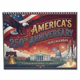 跨境America's 250th Anniversary Calendar50周年纪念日历