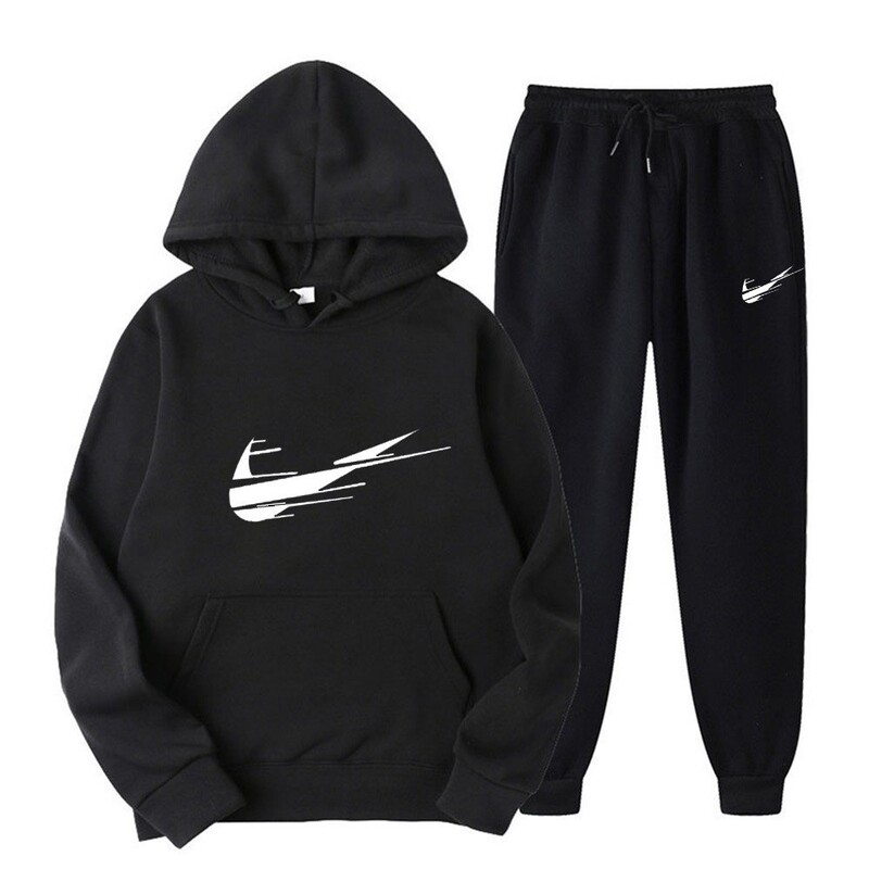 Cross-Mirror Foreign Trade Men's and Women's Fleece Sweatshirt Two-Piece Casual Sports Suit Trendy Brand Hooded Pullover Printed Sweatpants Cross-Mirror Foreign Trade Men's and Women's Fleece Sweatshirt Two-Piece Casual Sports Suit Trendy Brand Hooded Pullover Printed Sweatpants