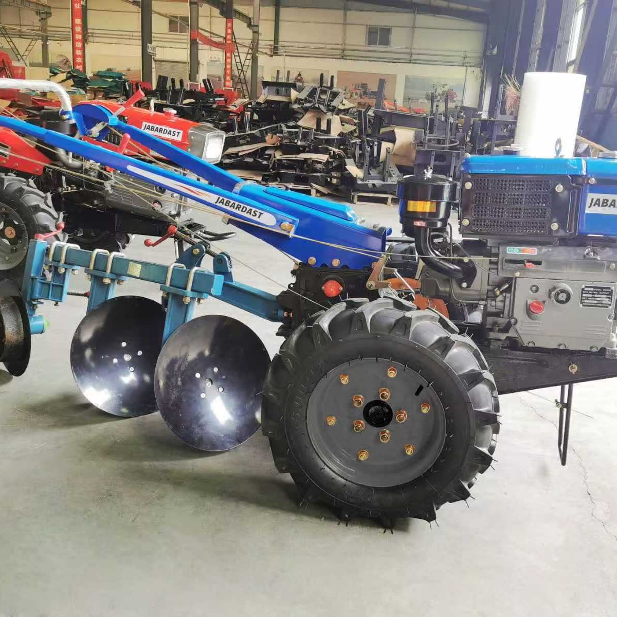 跨境工厂两轮农用手扶拖拉机手启动柴油耕田犁地机水稻田翻土机