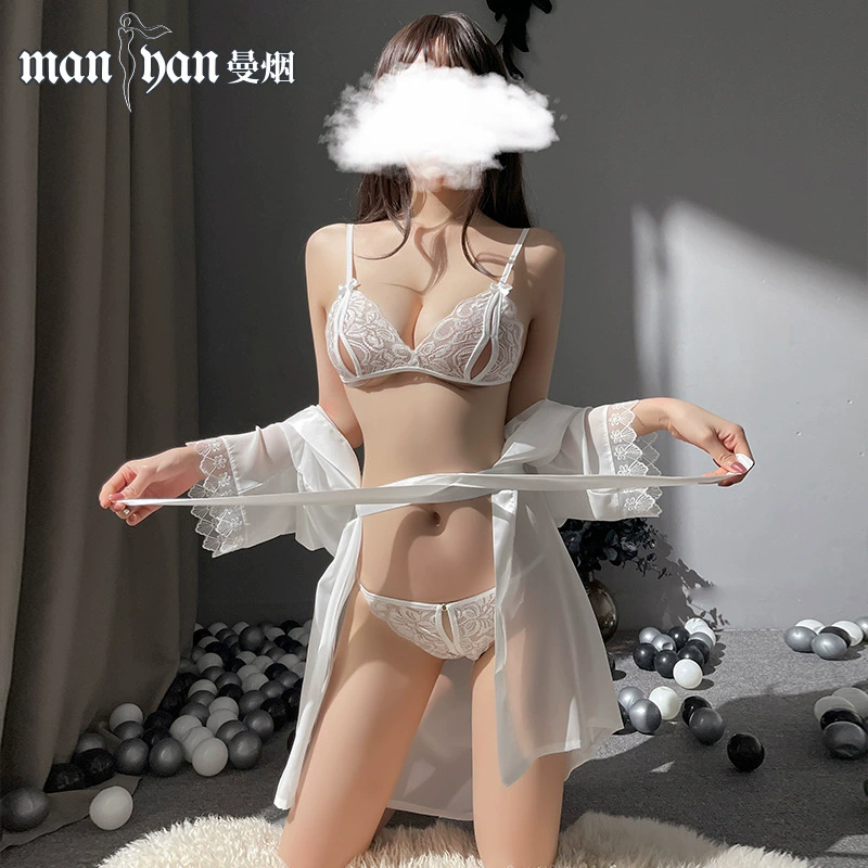 Sexy белье, кружевная пижама, набор, набор из 3 предметов