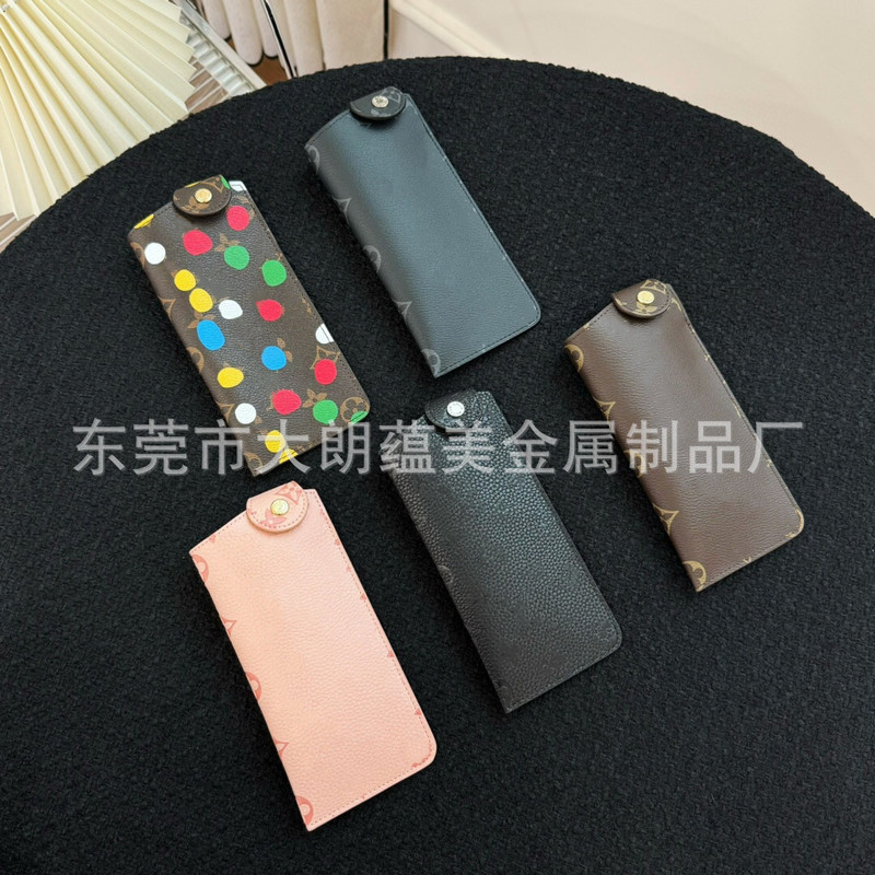 Wholesale Glasses Bag Foldableing High-end Button Portable Niche Storage Bag Printing Anti-drop Long Ultra-thin Anti-scratch Wholesale Glasses Bag Foldableing High-end Button Portable Niche Storage Bag Printing Anti-drop Long Ultra-thin Anti-scratch