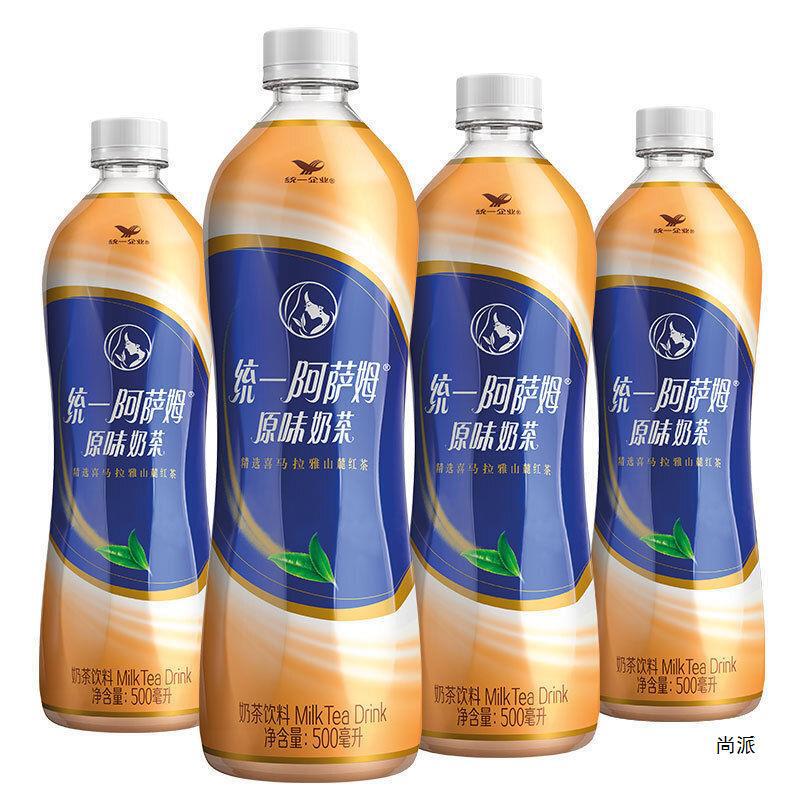 统一阿萨姆原味奶茶500ml*3瓶/8瓶 原味奶茶网红奶茶饮品饮料|undefined