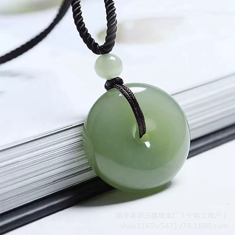 碧玉外蒙料平安扣阿富汗金丝玉平安扣新疆和田玉碧玉晴水糖料批发