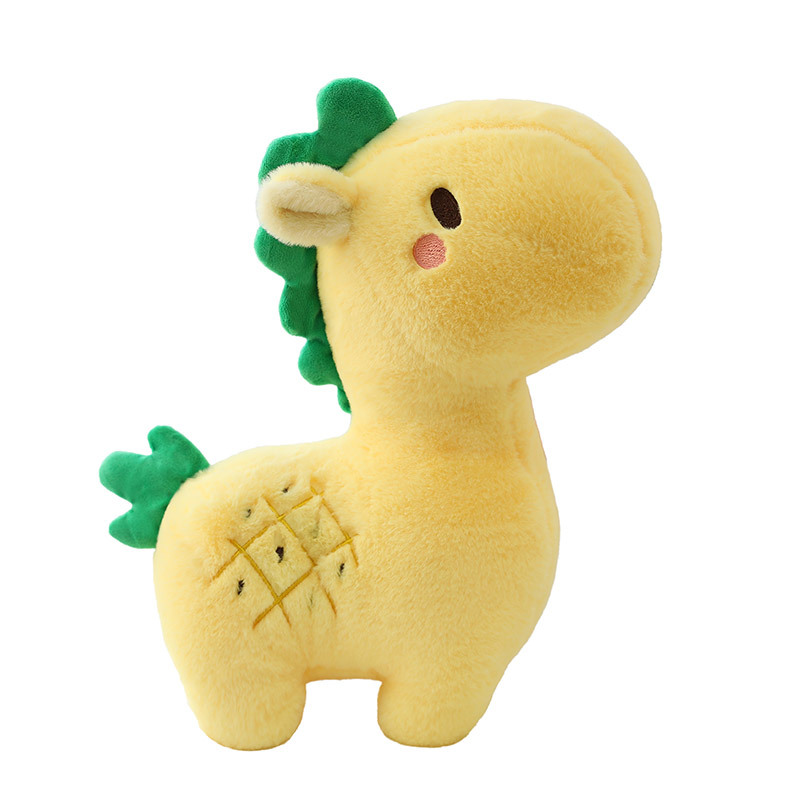 Nuevo en stock lindo piña ciervos marco piña peluche muñeca juguete pony muñeca grab máquina regalo