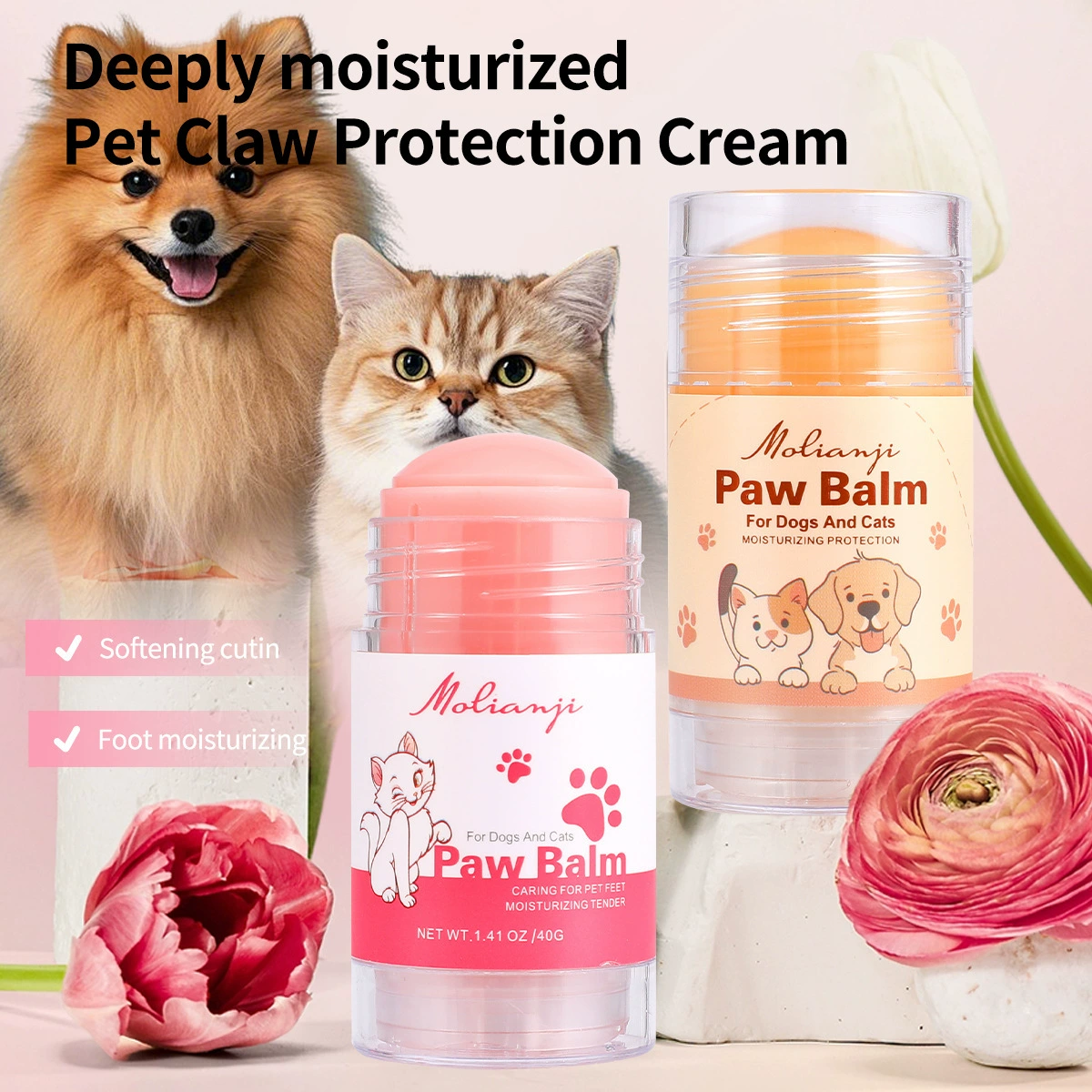 Заводская прямая поставка крема для ухода за лапами животных, смягчающего крема для лап