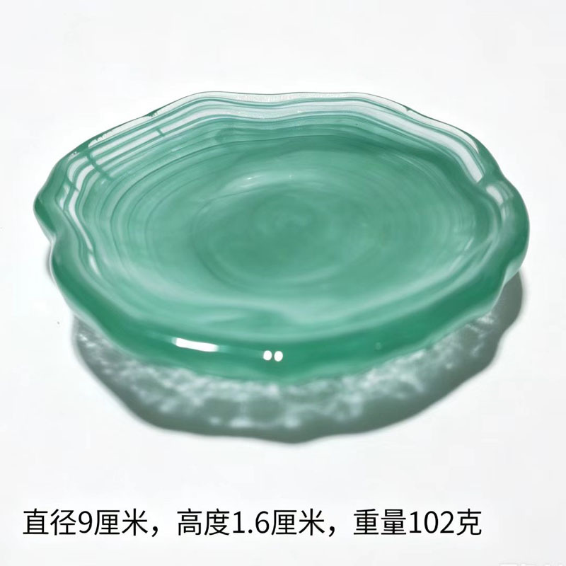 클라우드 핑크 아이스 디쉬 그린 9cm