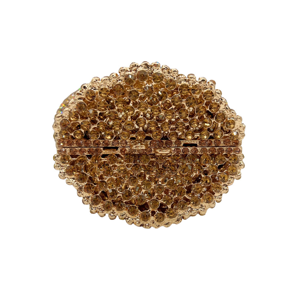 Sirena hecha a mano con diamantes bolso de cena de metal vacío bolso de diamantes lleno de mano bolso de mujer piedra embrague plata dura