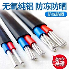 國標鋁線電線2芯3芯4/6/10/16/25平方鋁電纜線地埋線家用戶外電線