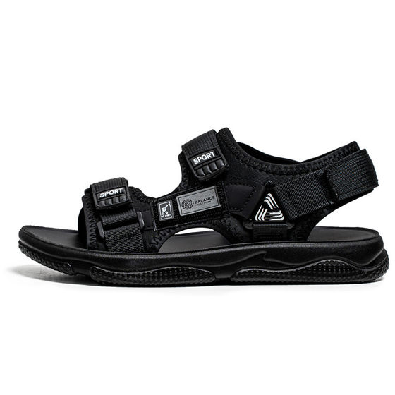 Sandals Men's Summer New Breathable Driving Outer Wear Sports Casual Beach Shoes Non-slip Wear-resistant Lightweight Comfortable Slippers