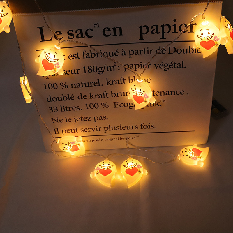 クロスボーダー Amazon ハロウィンライトストリングシーンレイアウト LED カボチャゴーストライトストリング屋外ホリデーデコレーション LED ライト|undefined