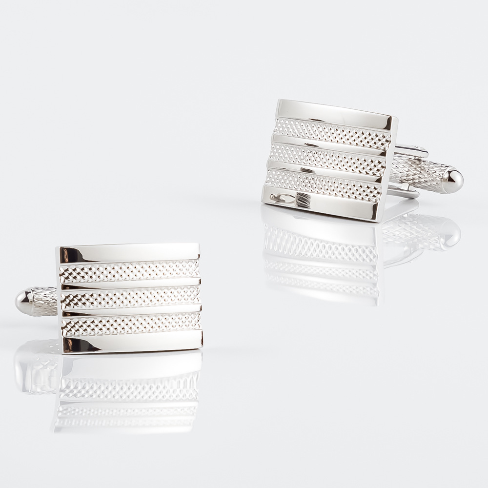 Nw High-nd Lctroplatd Silvr Mbossd Pattrn Mtal In Stock, Wholsal Frnch-styl Cufflinks Mn For Forign_voghion.com