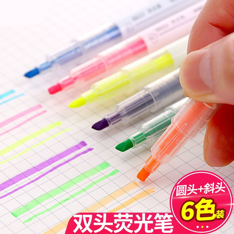 Fluorescence double-sided marker for elementary school students