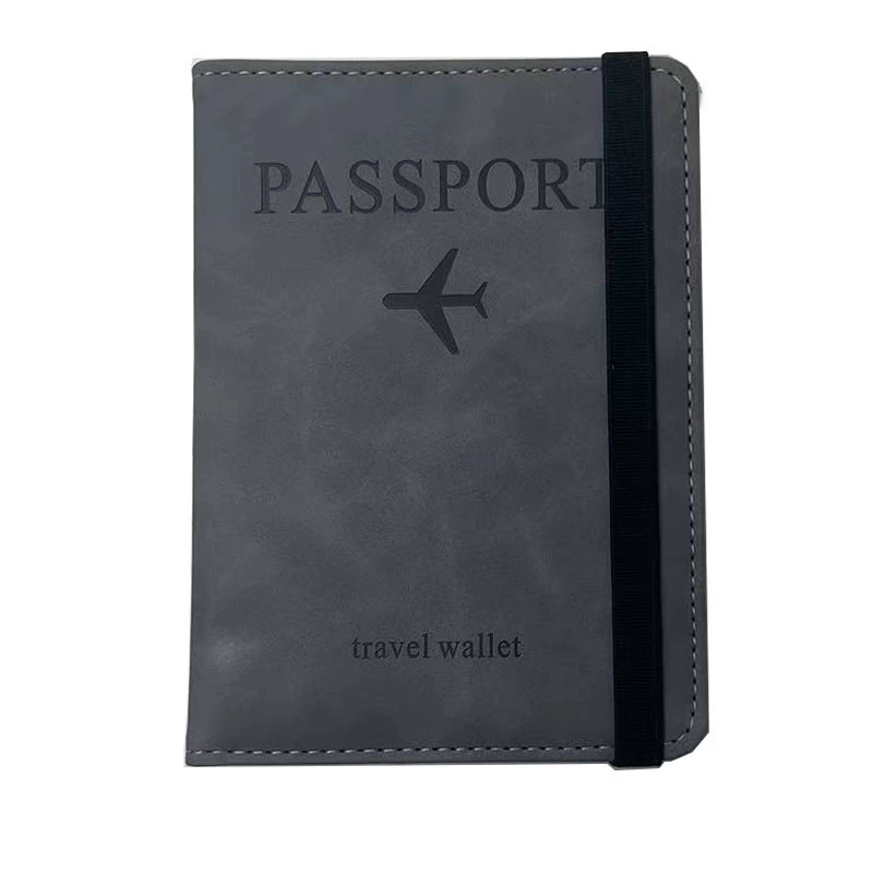 Passport Cover PU Travel Wallet, Universal Handheld Protective Case, 15 × 11 cm, Multi-Color