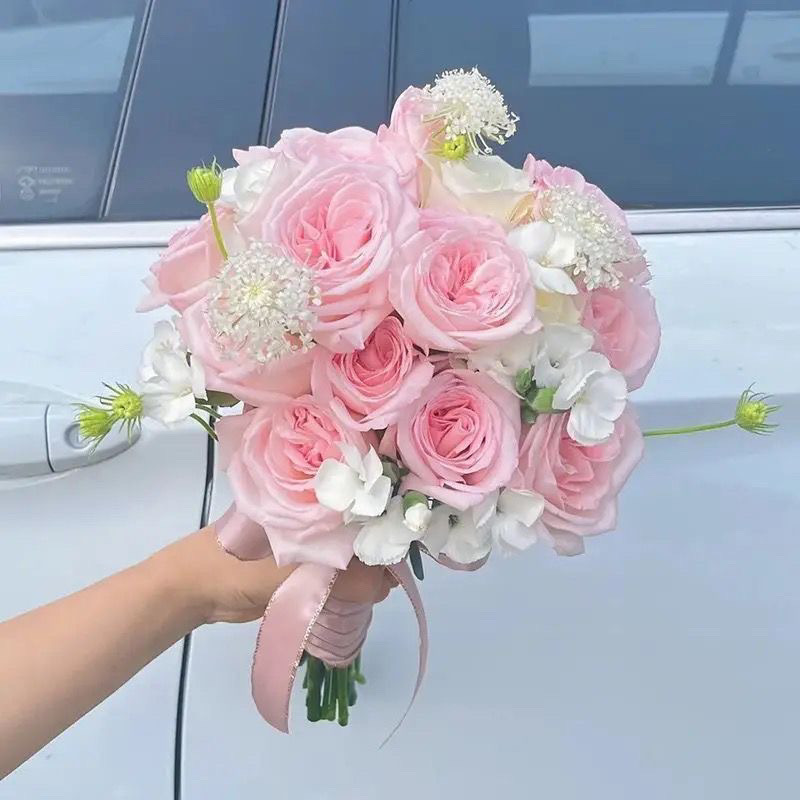 婚礼手捧花新娘手捧结婚出片郁金香领证仿真花拍照道具七夕|undefined