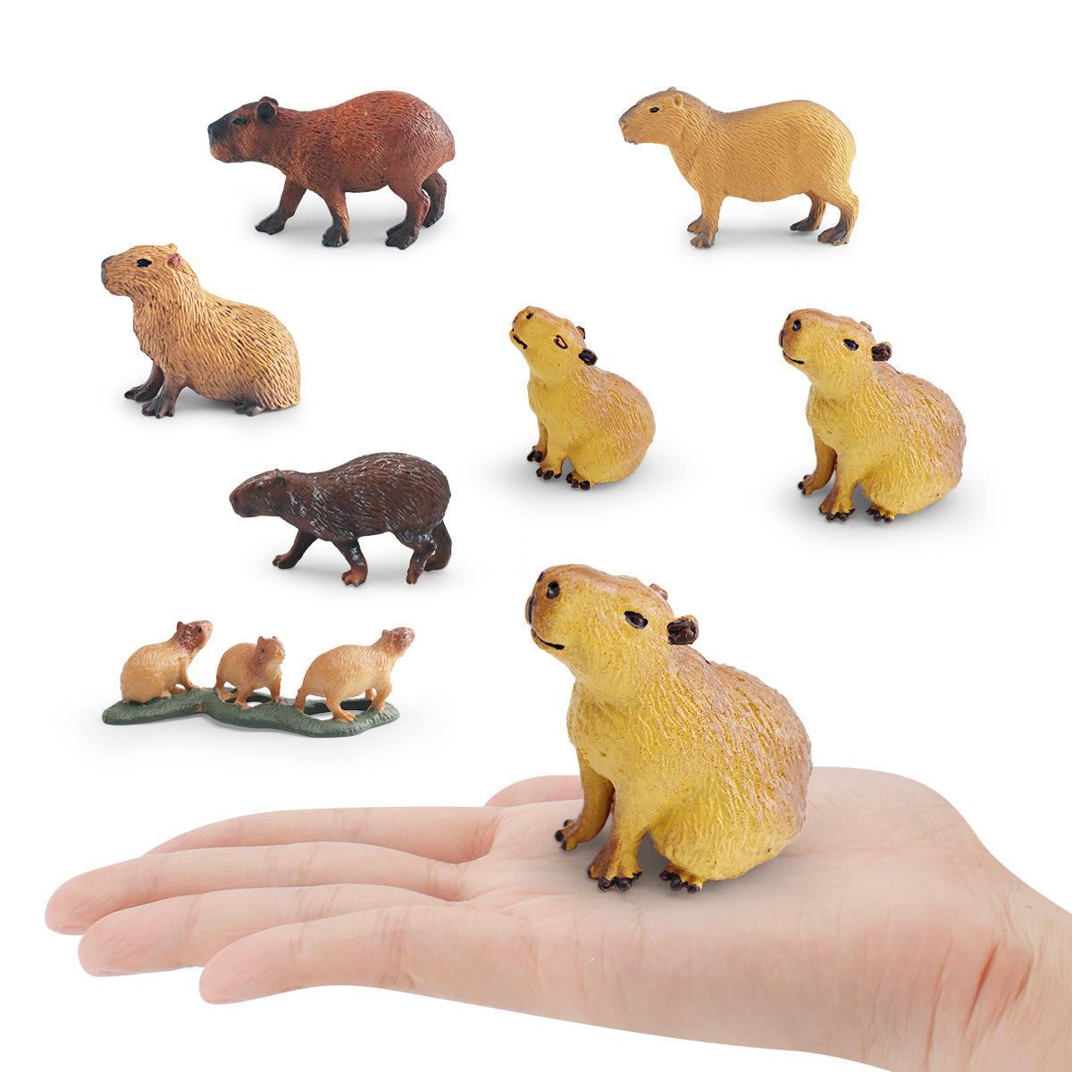 Simulación transfronteriza de animales forestales modelo de delfín de agua cognitivo infantil delfín de agua decoración de plástico estático juguete de decoración de mesa