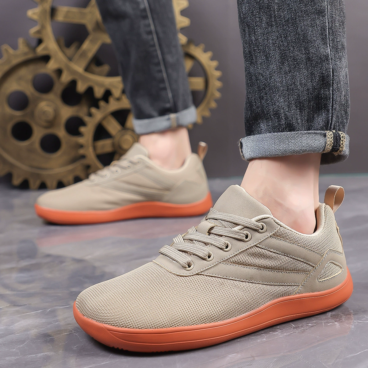 Temu AliExpress, популярная обувь с широким носком, мужская повседневная обувь на плоской подошве, мужская и женская спортивная обувь с широким носком, спортивная обувь для пар, обувь для фитнеса