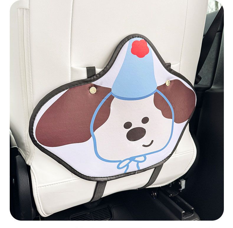 Cartoon puppy cartoon car anti-kick pad universal rear seat seat back anti-dirty protective pad car rear seat protective pad