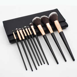 10支化妆刷套装 美妆刷子套装脸部化妆工具全套 带收纳便携