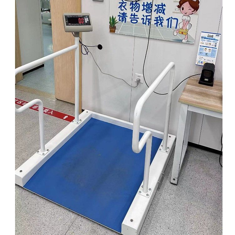 300kg带打印轮椅电子秤 医用血透电子秤 厦门透析体重秤