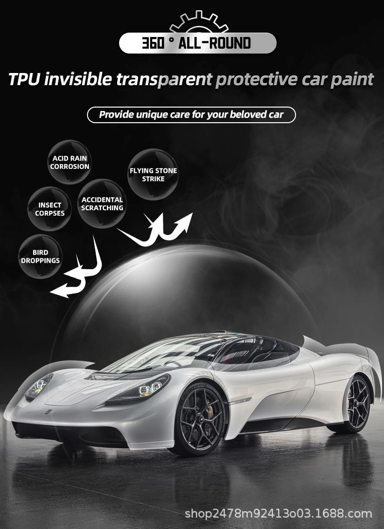 20-24 Tesla Model Y Custom-Made Invisible Car Cover Tpu Film Paint Protection Film for Car Paint