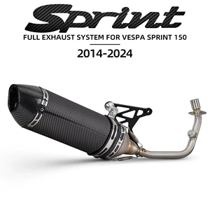 Vespa Sprint 150 motosiklet qaz borusu, paslanmayan polad qabaq hissə R77 14-24