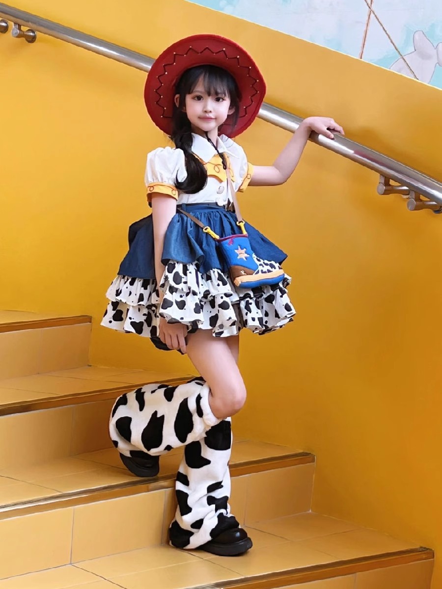 Short sleeve single skirt / 100cm