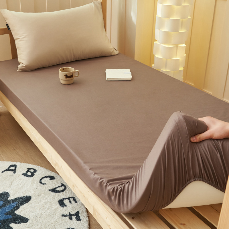 Sombrilla de cama de algodón para dormitorio individual de estudiante 90x200 funda de colchón funda de colchón funda de sábana gruesa de algodón